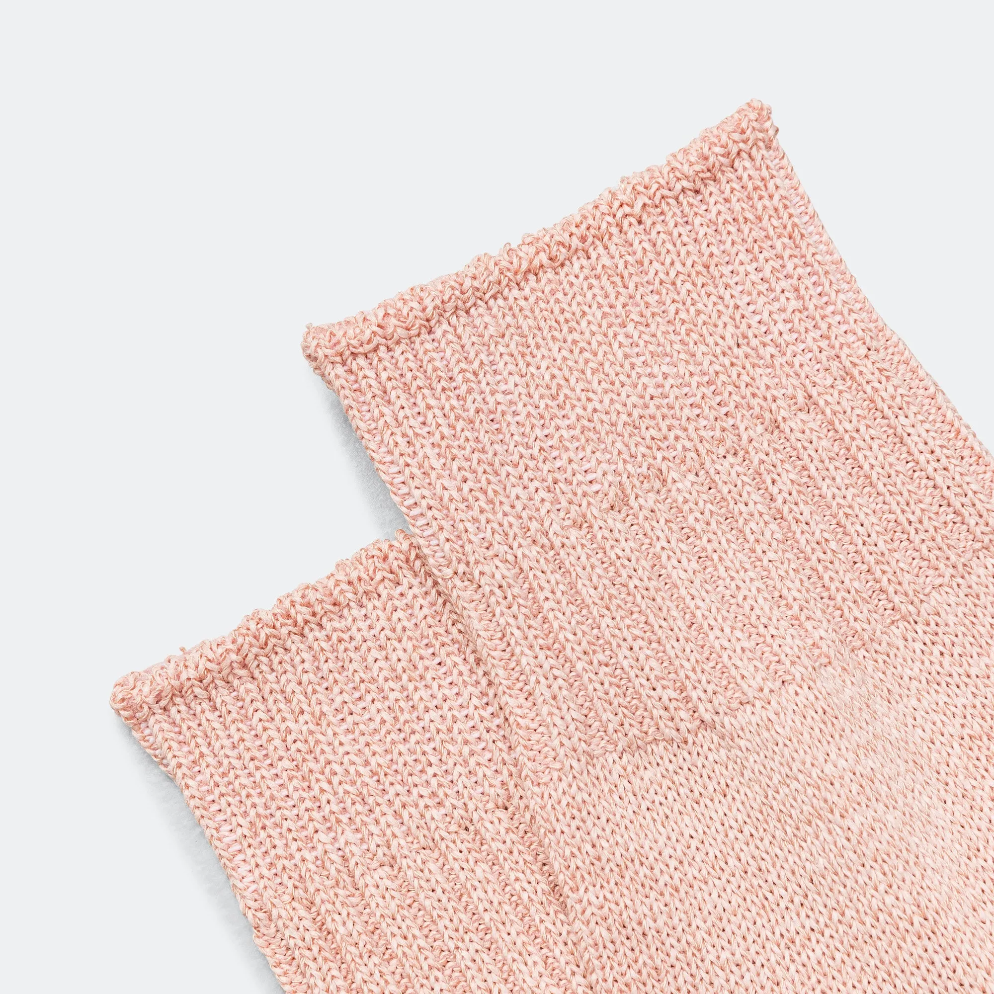 Beams Clothing WASHI Short Rib Socks - Rose