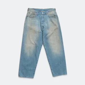 Beams Clothing Wide Denim Pants - Mid Blue