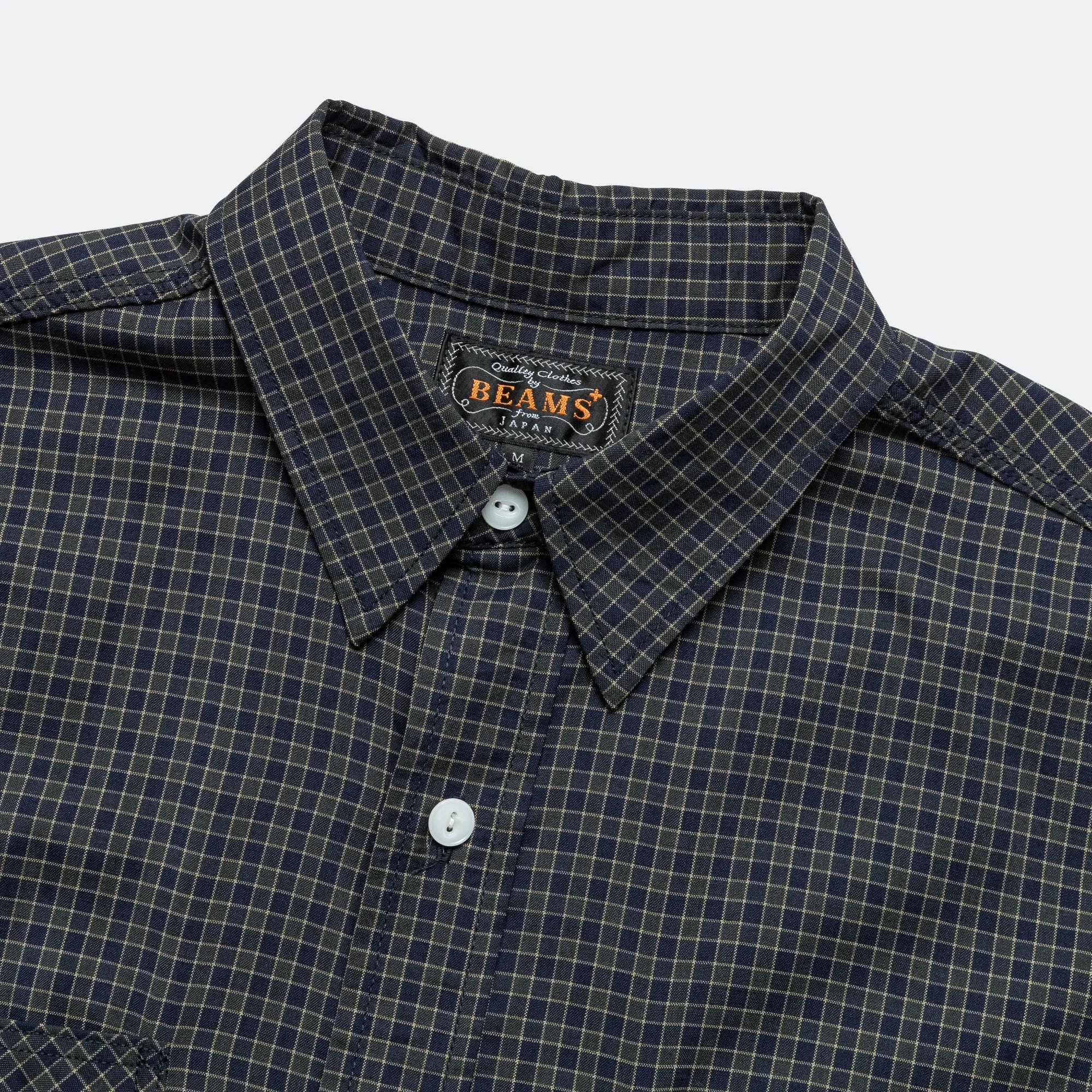 Beams Clothing WORK Wool Plaid Shirt - Green