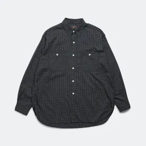 Beams Clothing WORK Wool Plaid Shirt - Green