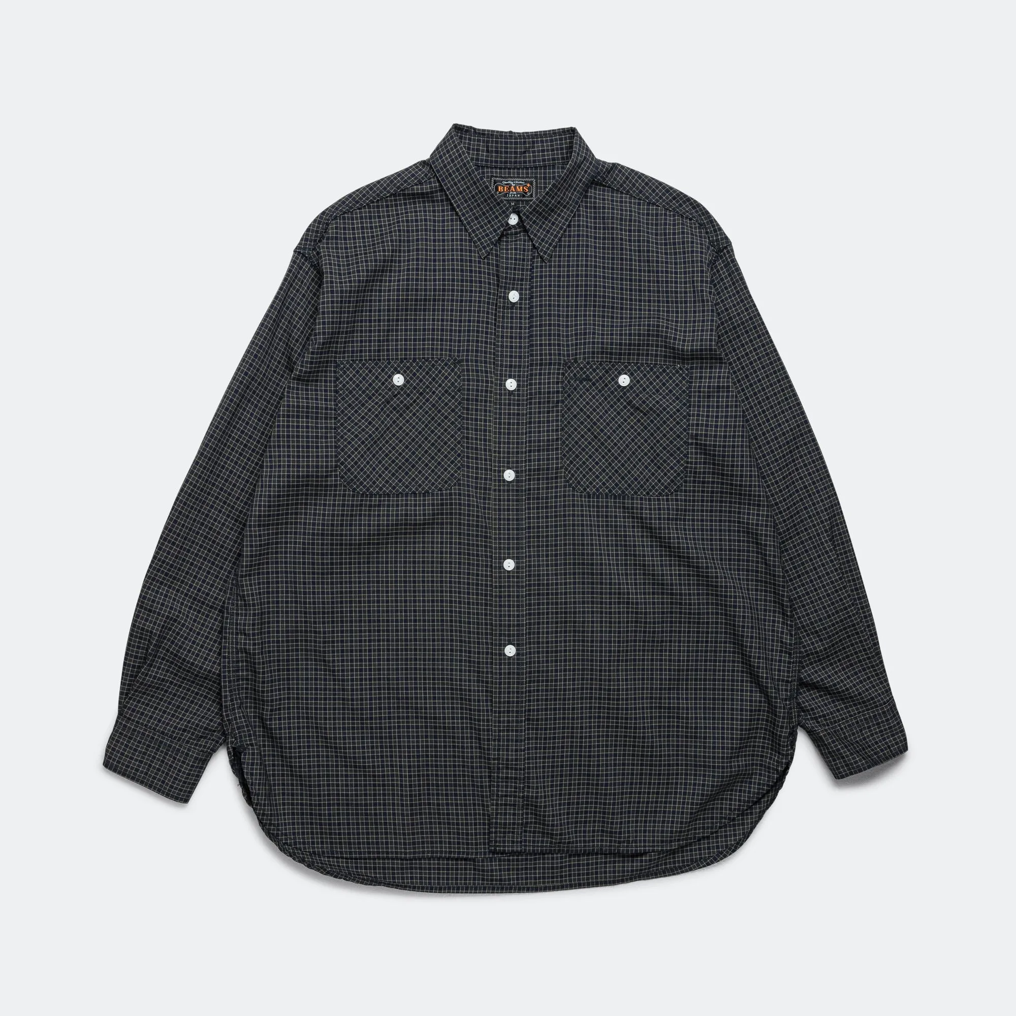 Beams Clothing WORK Wool Plaid Shirt - Green