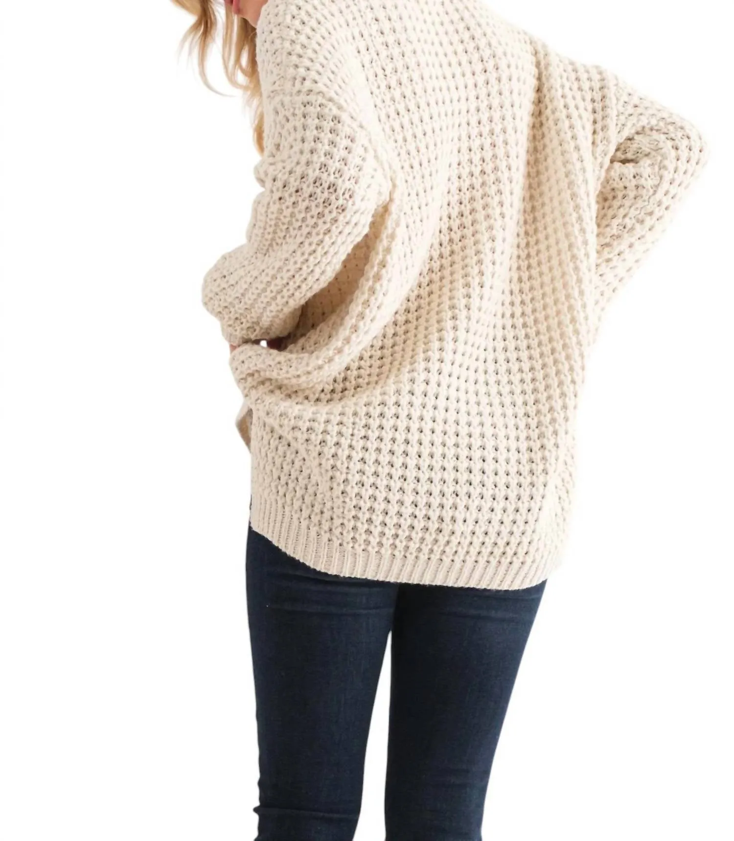 Best Of My Heart Henley Sweater In Beige