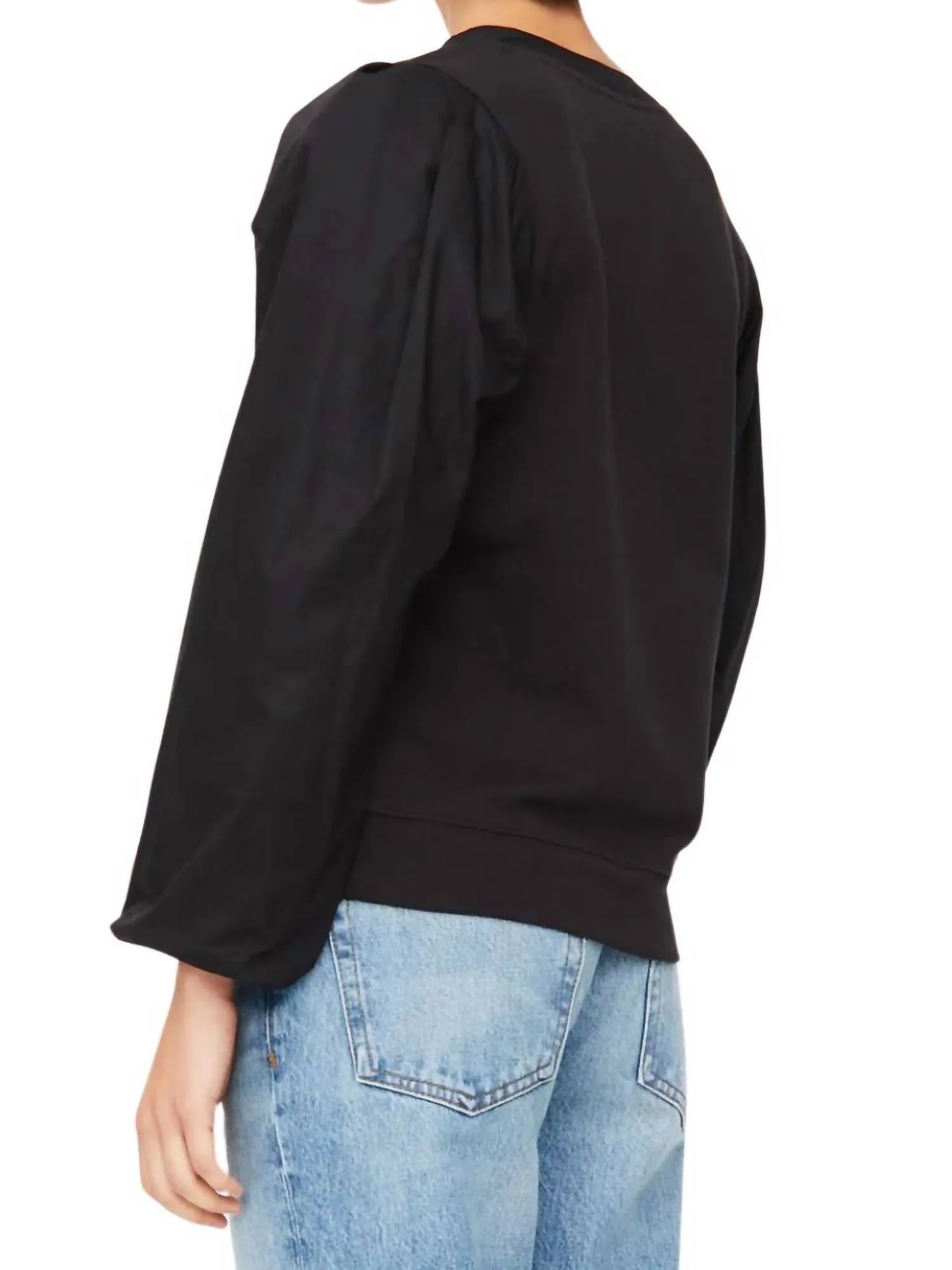 Bianca Pullover Top In Black