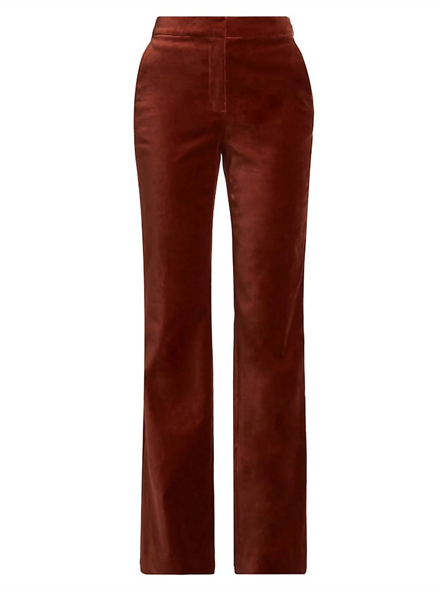 Blake Flare Trouser In Mahogany