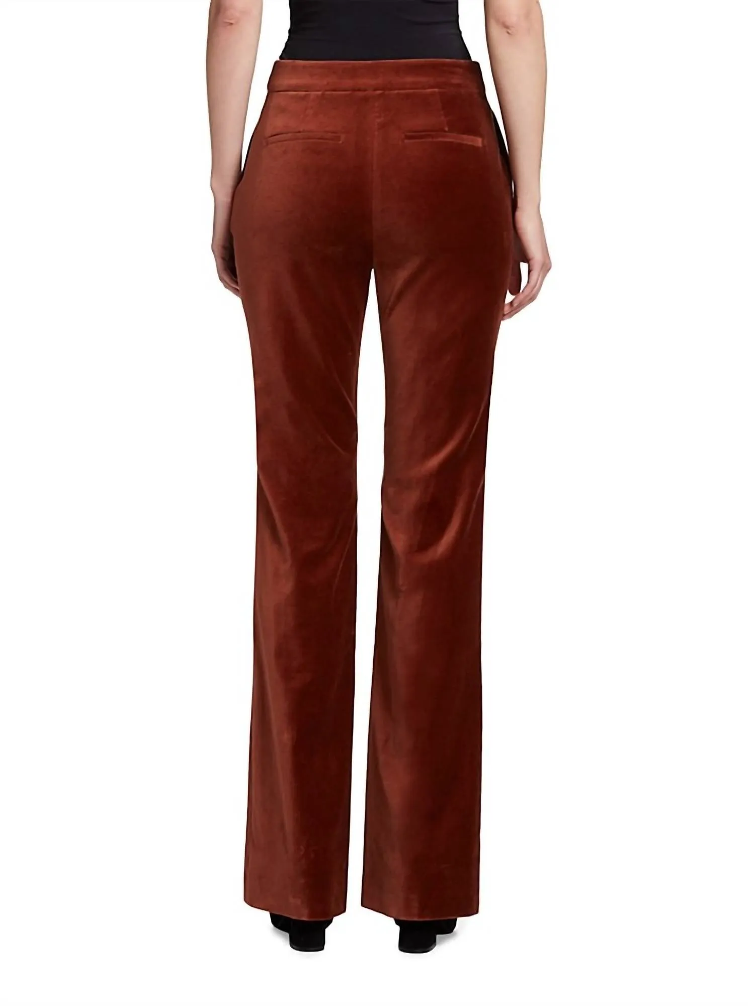 Blake Flare Trouser In Mahogany