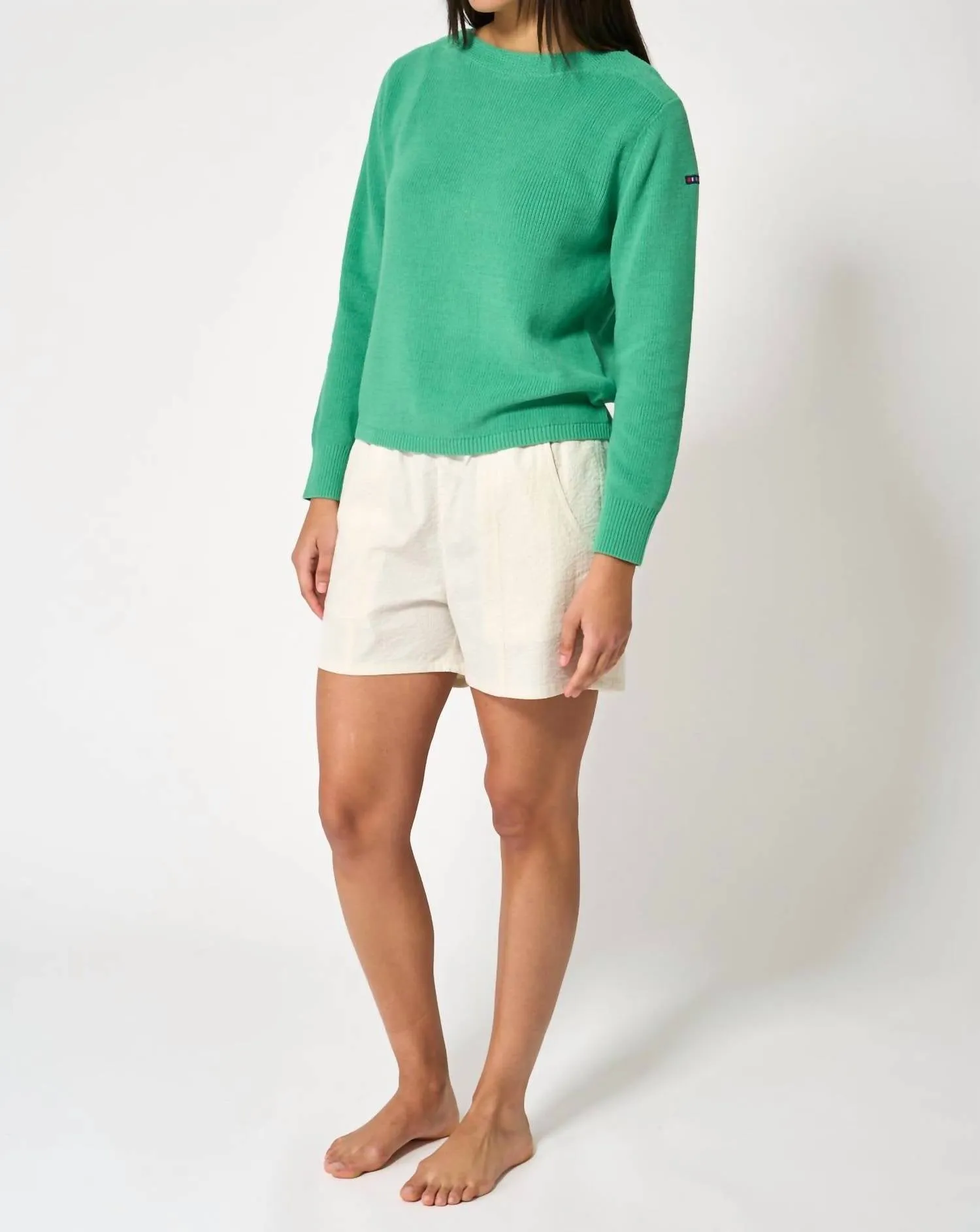 Boatneck Sweater In Green