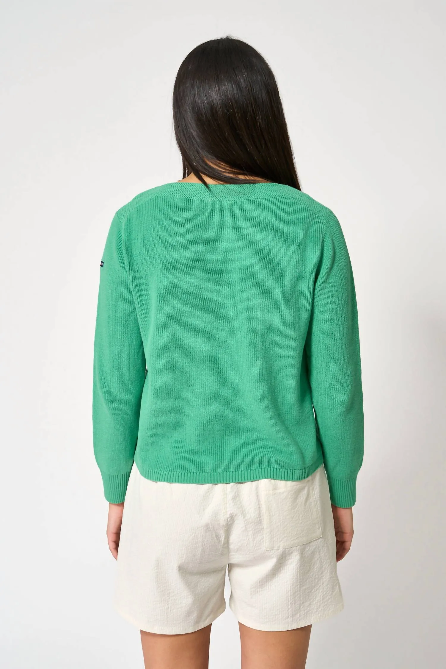 Boatneck Sweater In Green