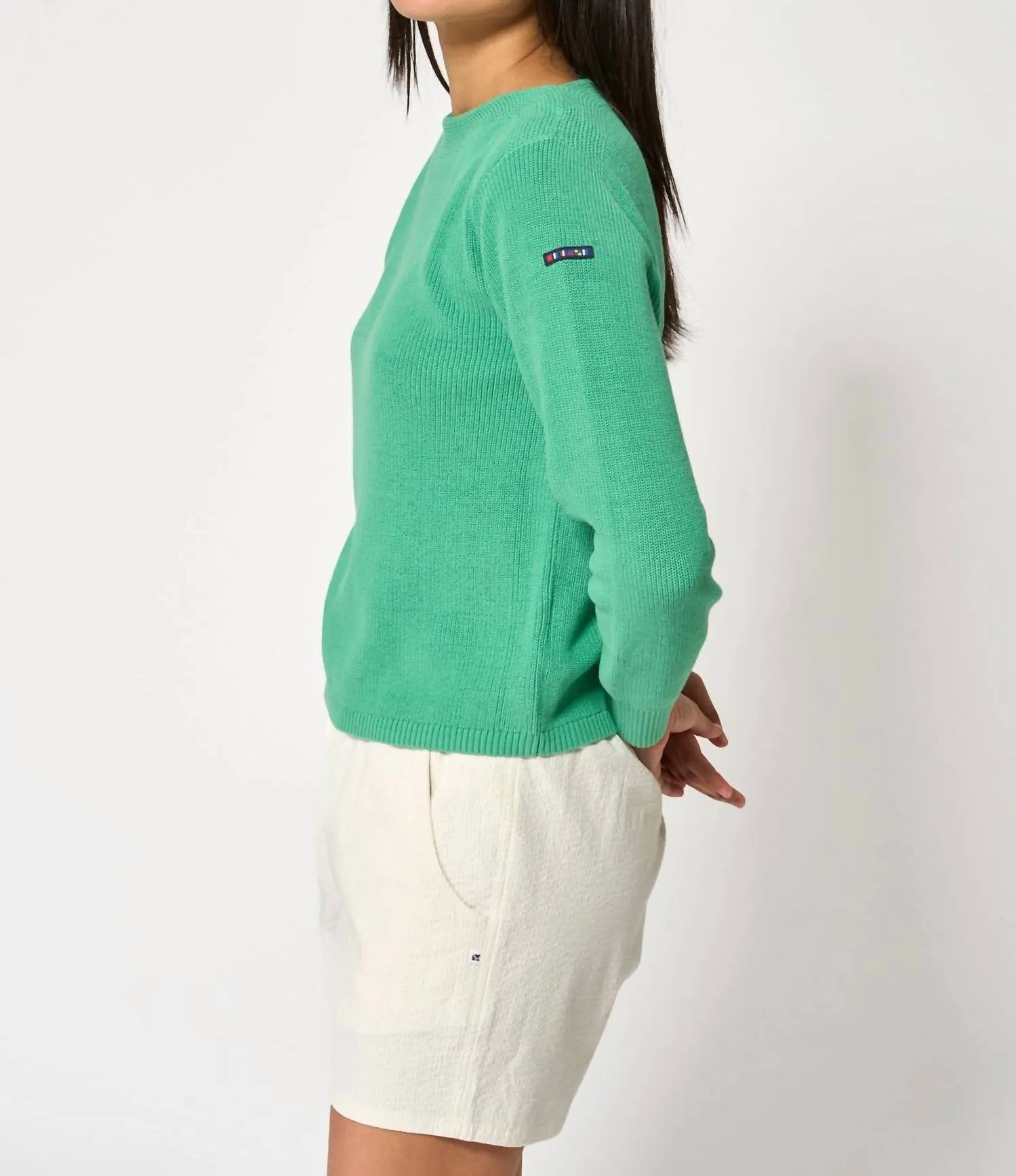 Boatneck Sweater In Green