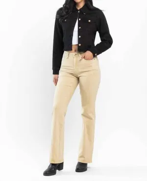 Bootcut Jeans In Khaki