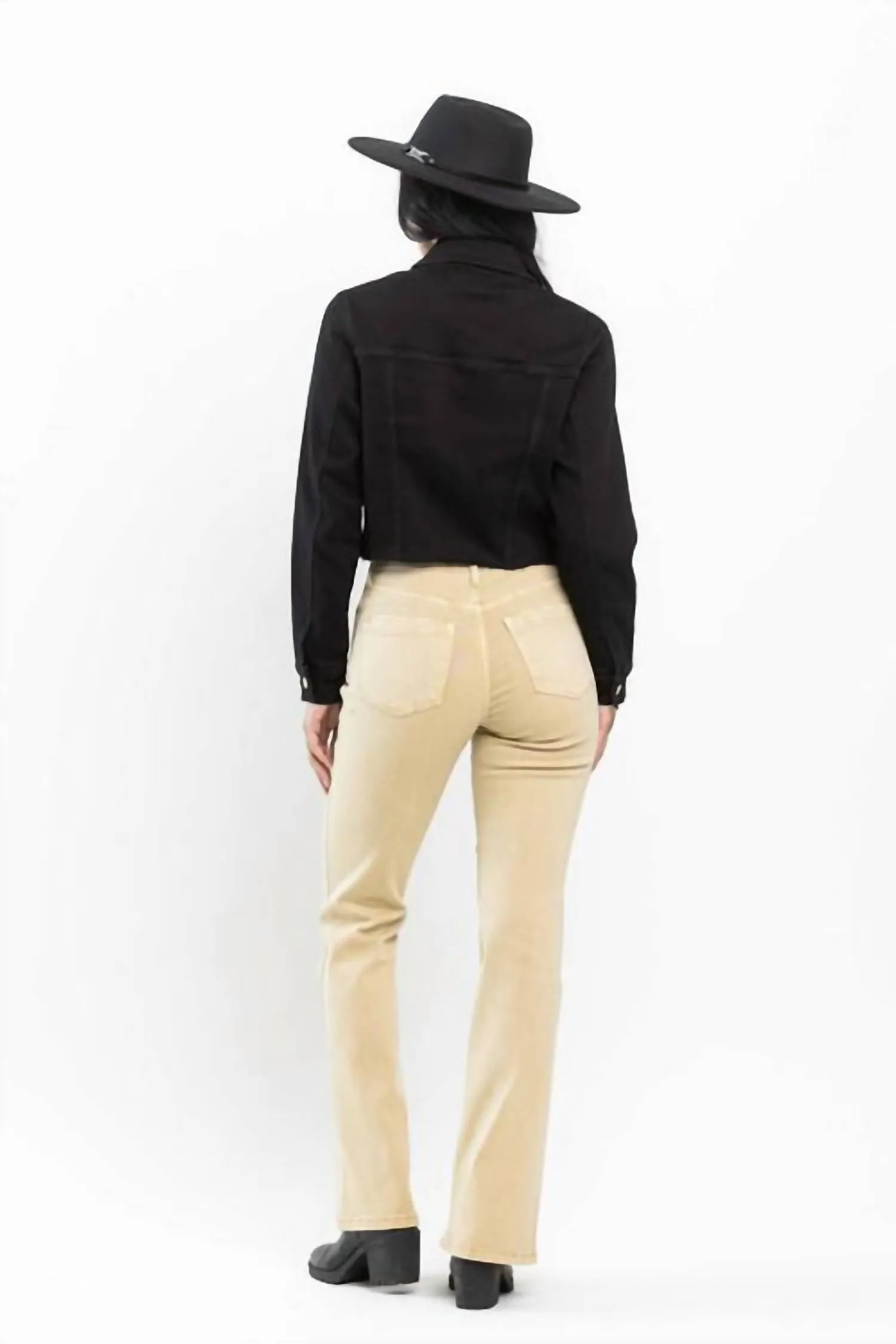 Bootcut Jeans In Khaki