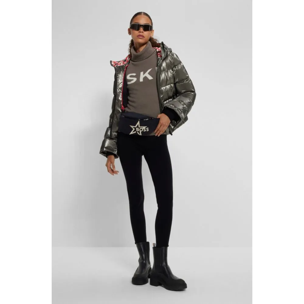 BOSS x Perfect Moment slogan sweater in virgin wool