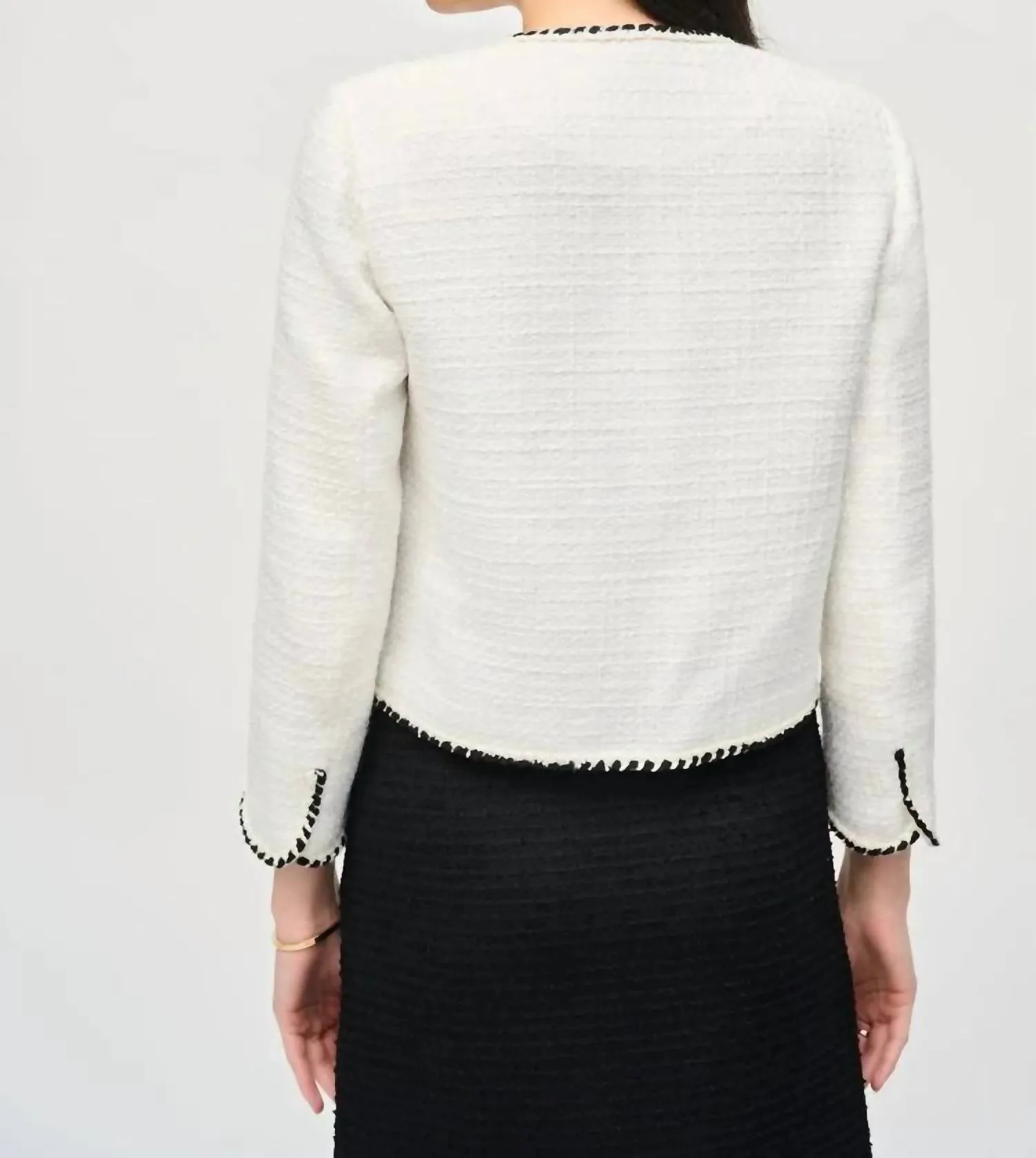 Boucle Jacket In Winter White