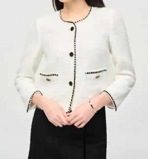 Boucle Jacket In Winter White