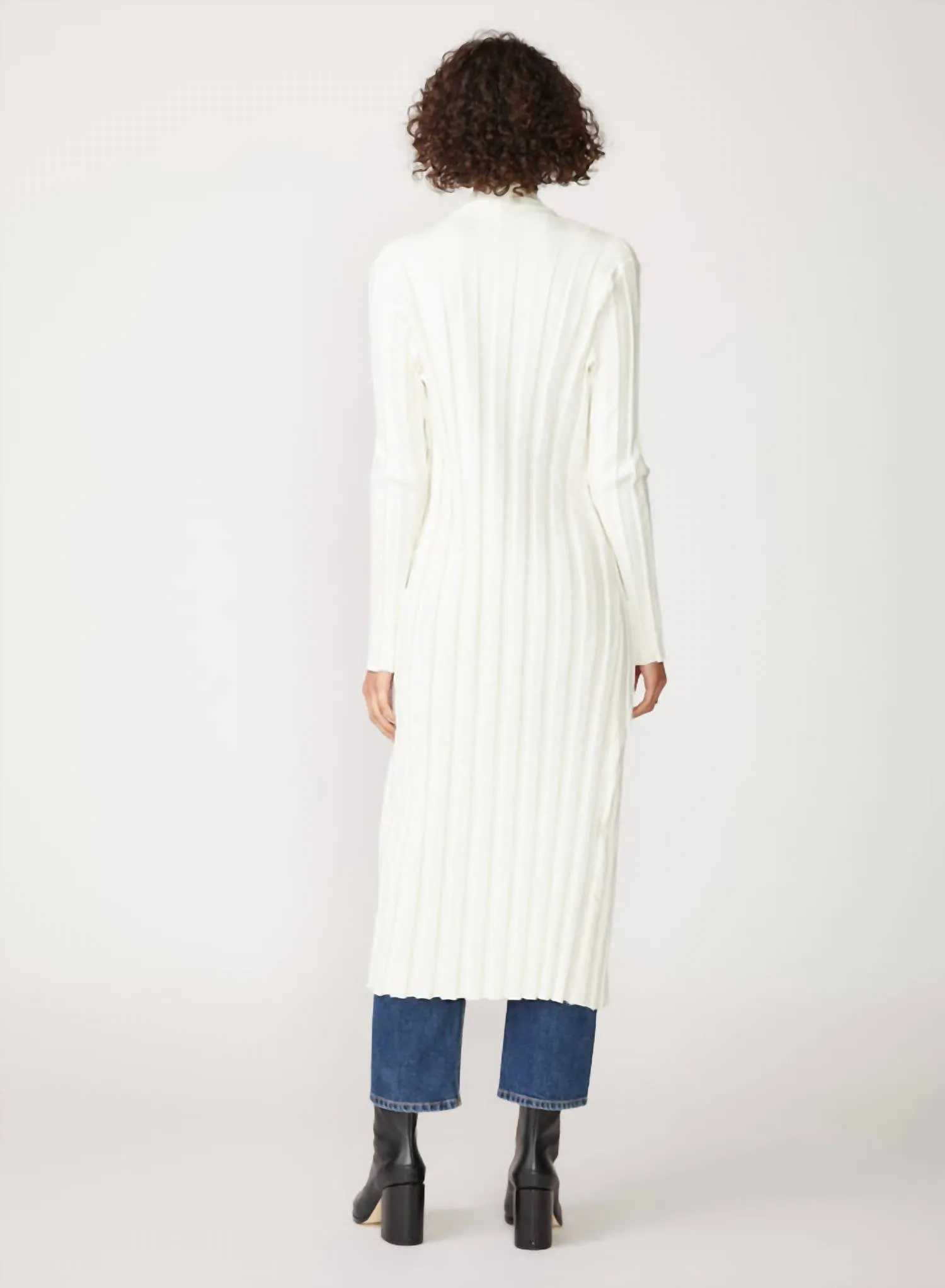 Box Pleat Duster In Cream
