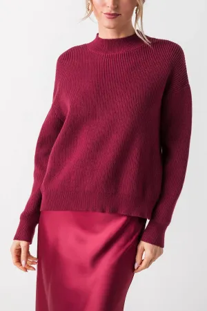 Britton Sweater In Maroon