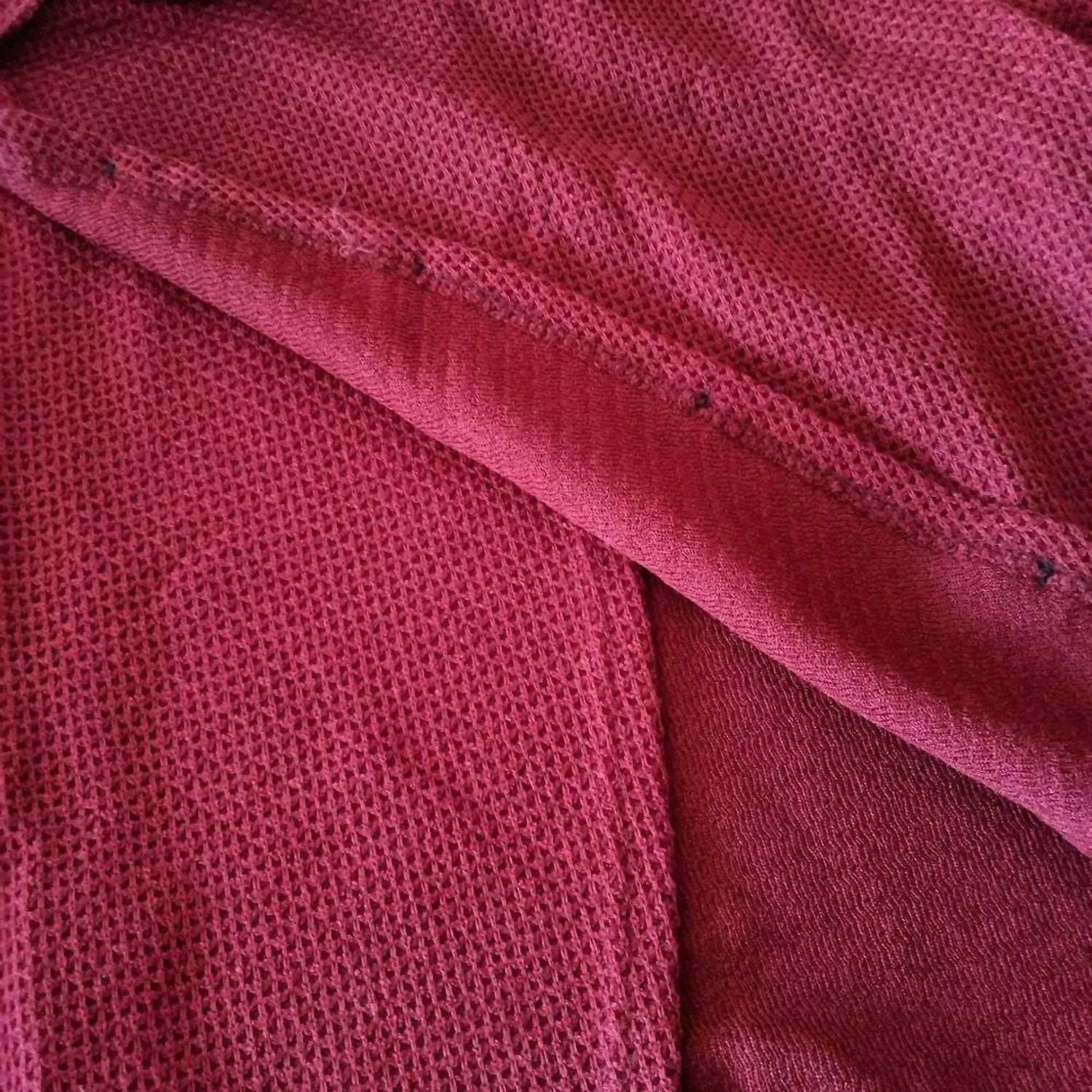 Button Embellished Sweater In Wine Red