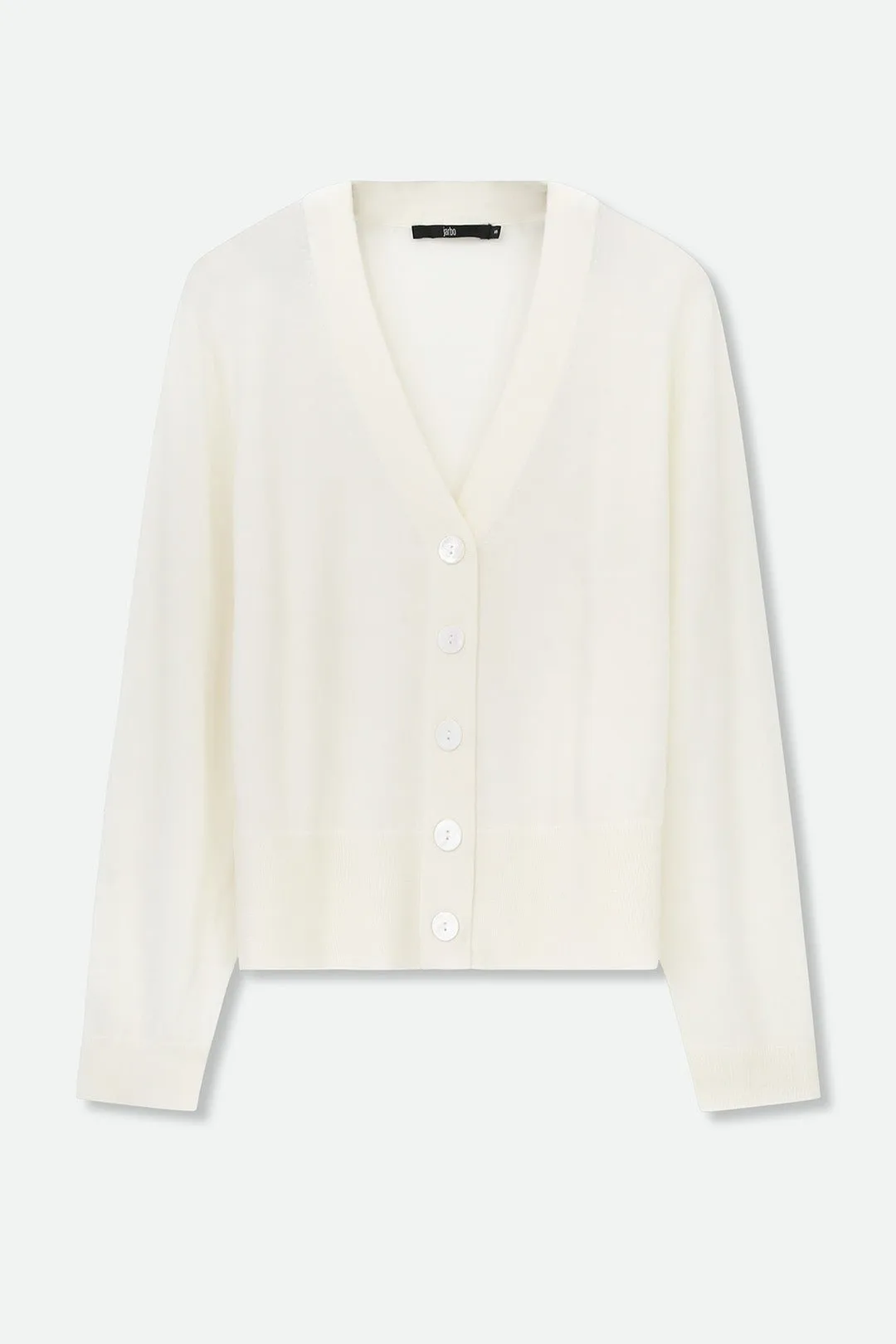 CALLI BUTTON CARDIGAN IN SUPERFINE MERINO