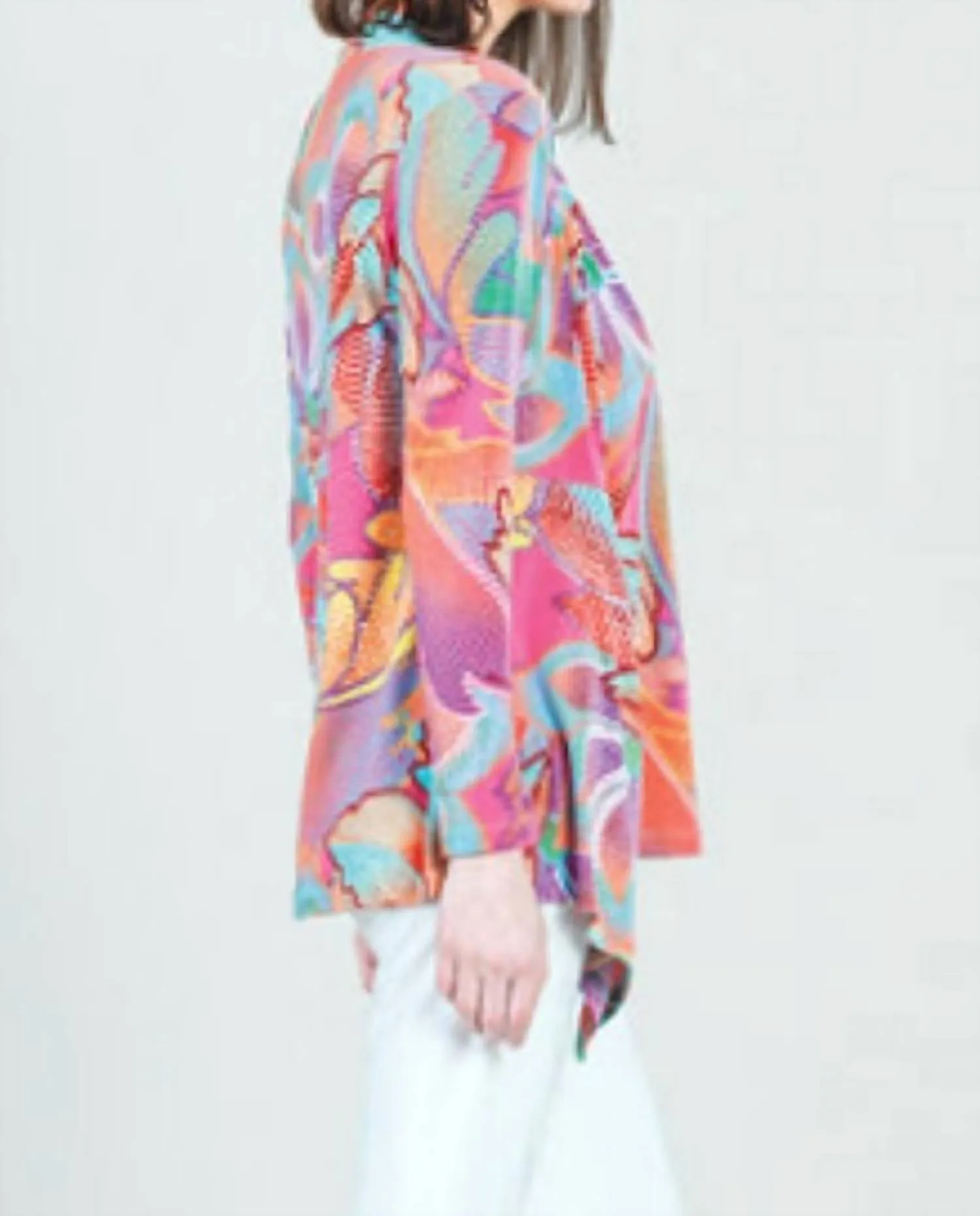 Cardigan & Tank Twinset In Mosaic Petal