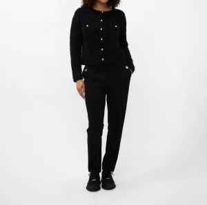 Cardigan Tape Yarn In Black