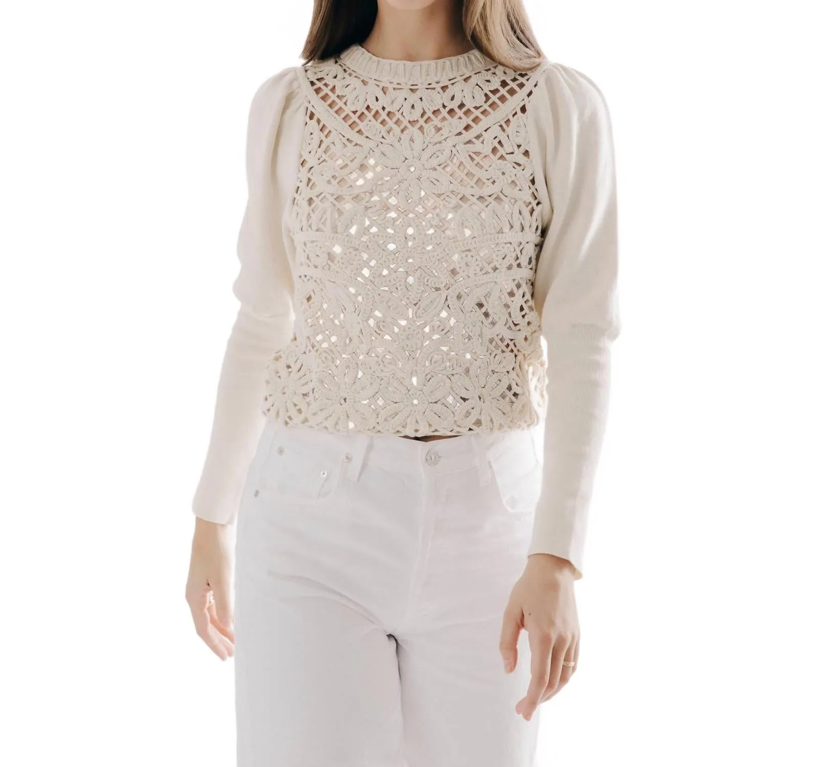 Carleigh Sweater In Cream