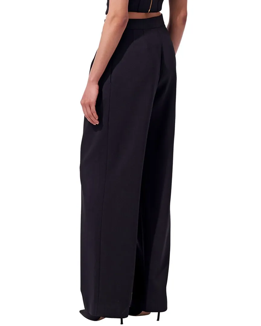 Carolina Herrera Wide Legged Front Wool-Blend Playsuit