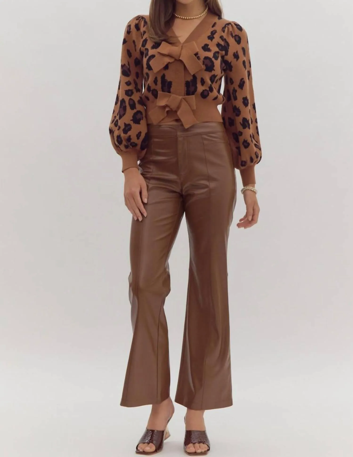 Charming Cheetah Cardigan In Cheetah Pattern