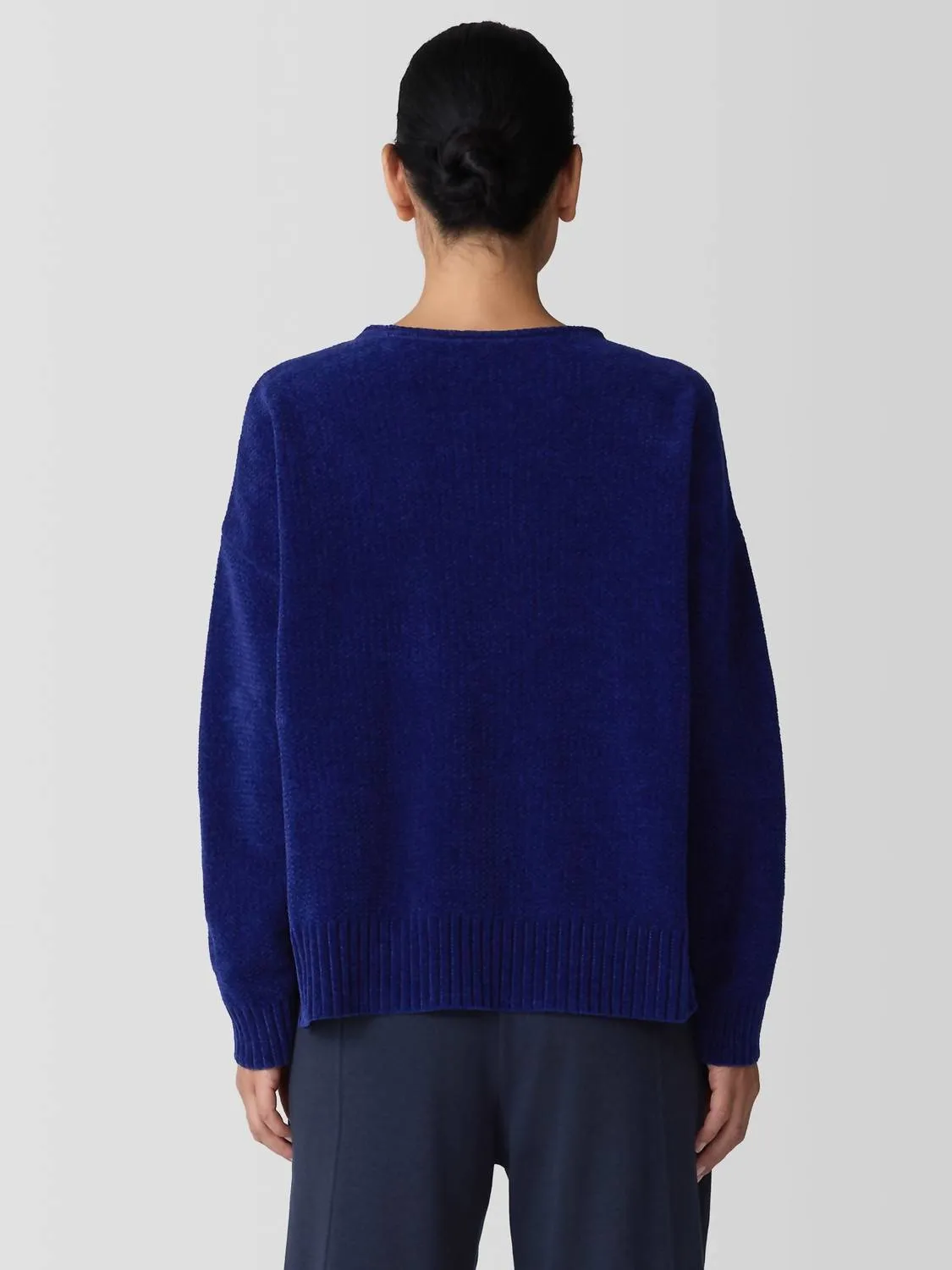 Chenille Sweater In Infinity