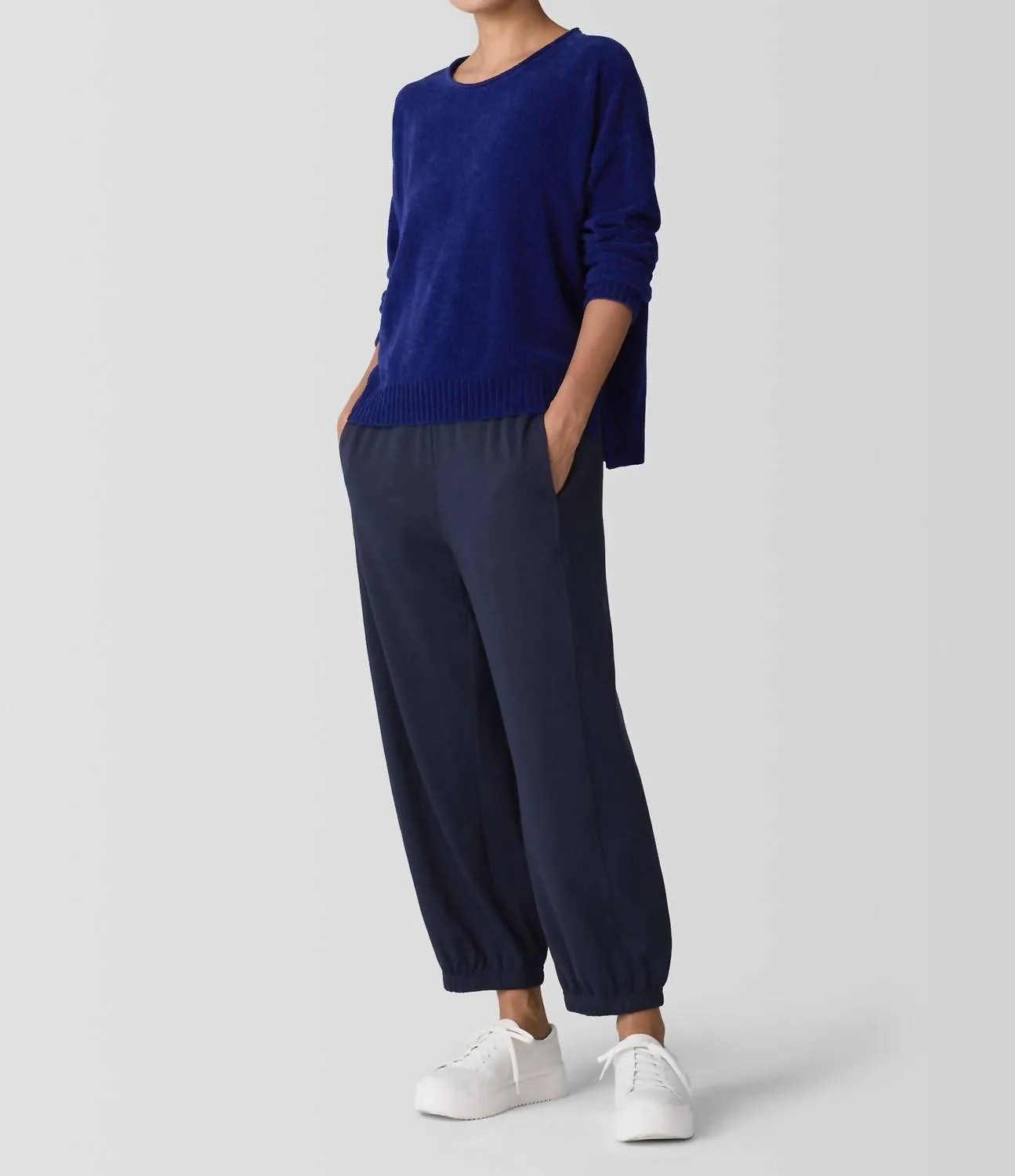 Chenille Sweater In Infinity