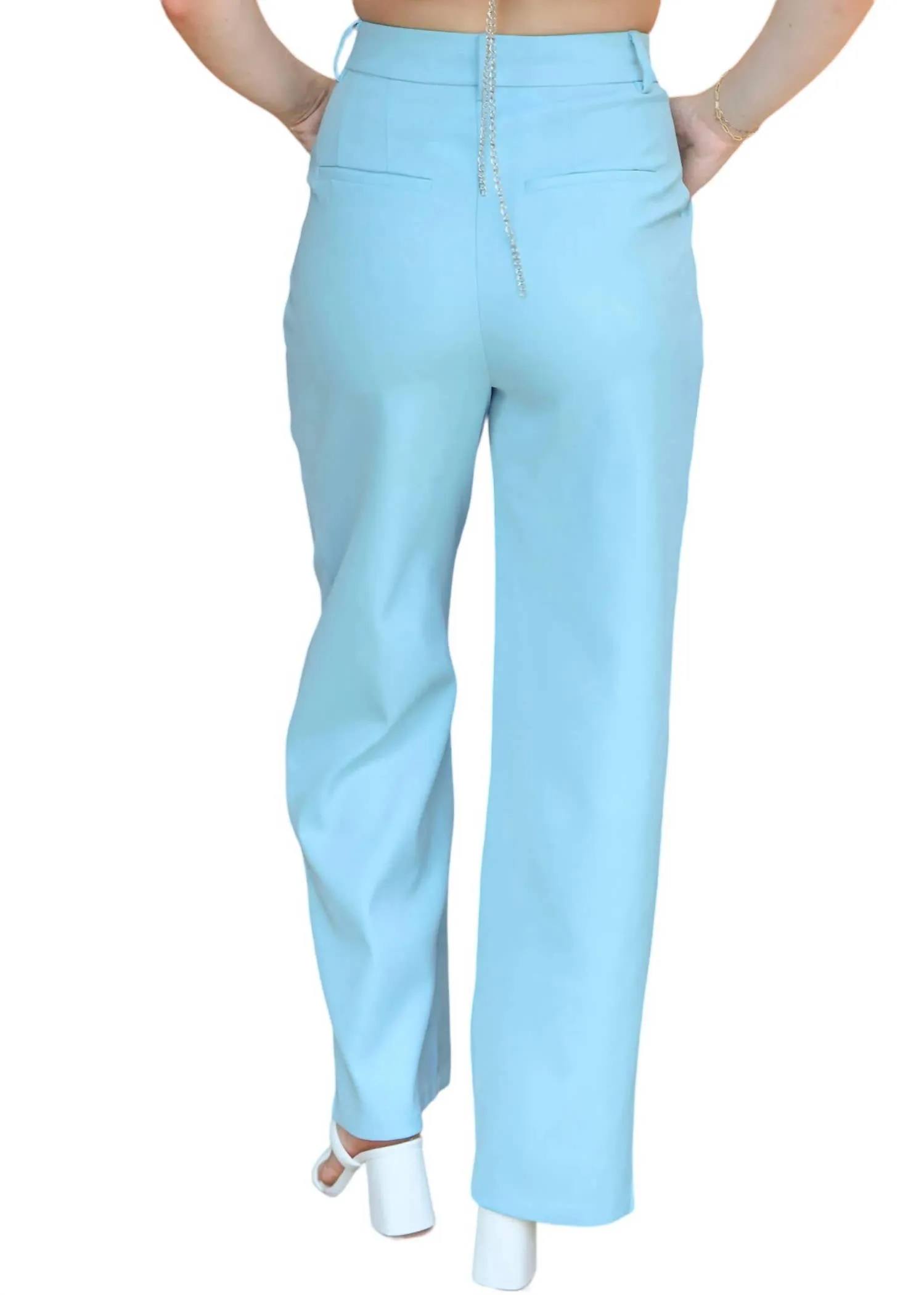 Classic Suit Trouser Pants In Ocean Blue