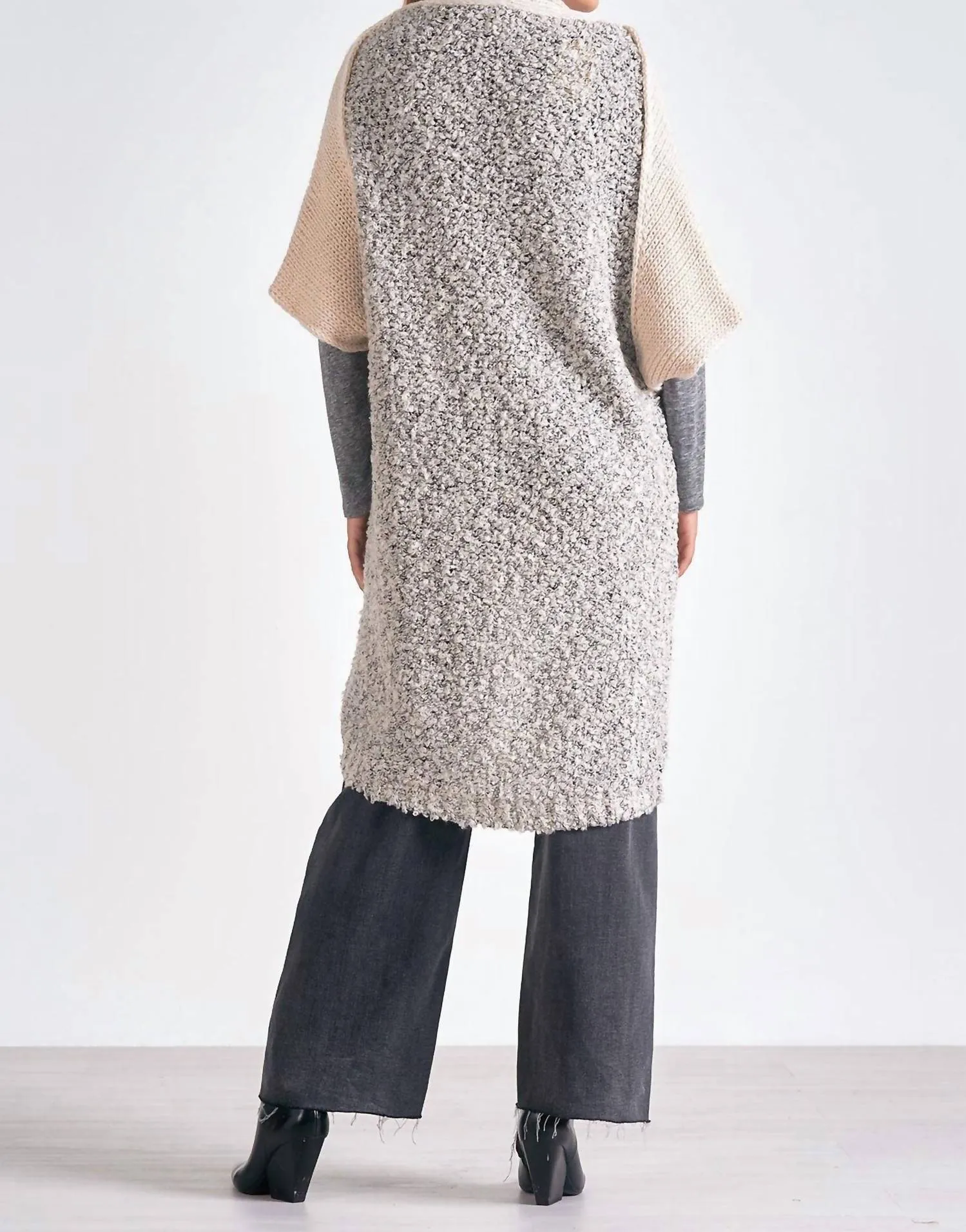 Cliff Sweater Cardigan In Beige