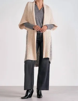 Cliff Sweater Cardigan In Beige