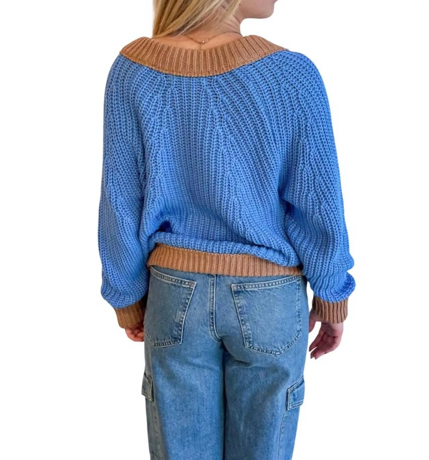 Coastal Calm Cardigan In Blue