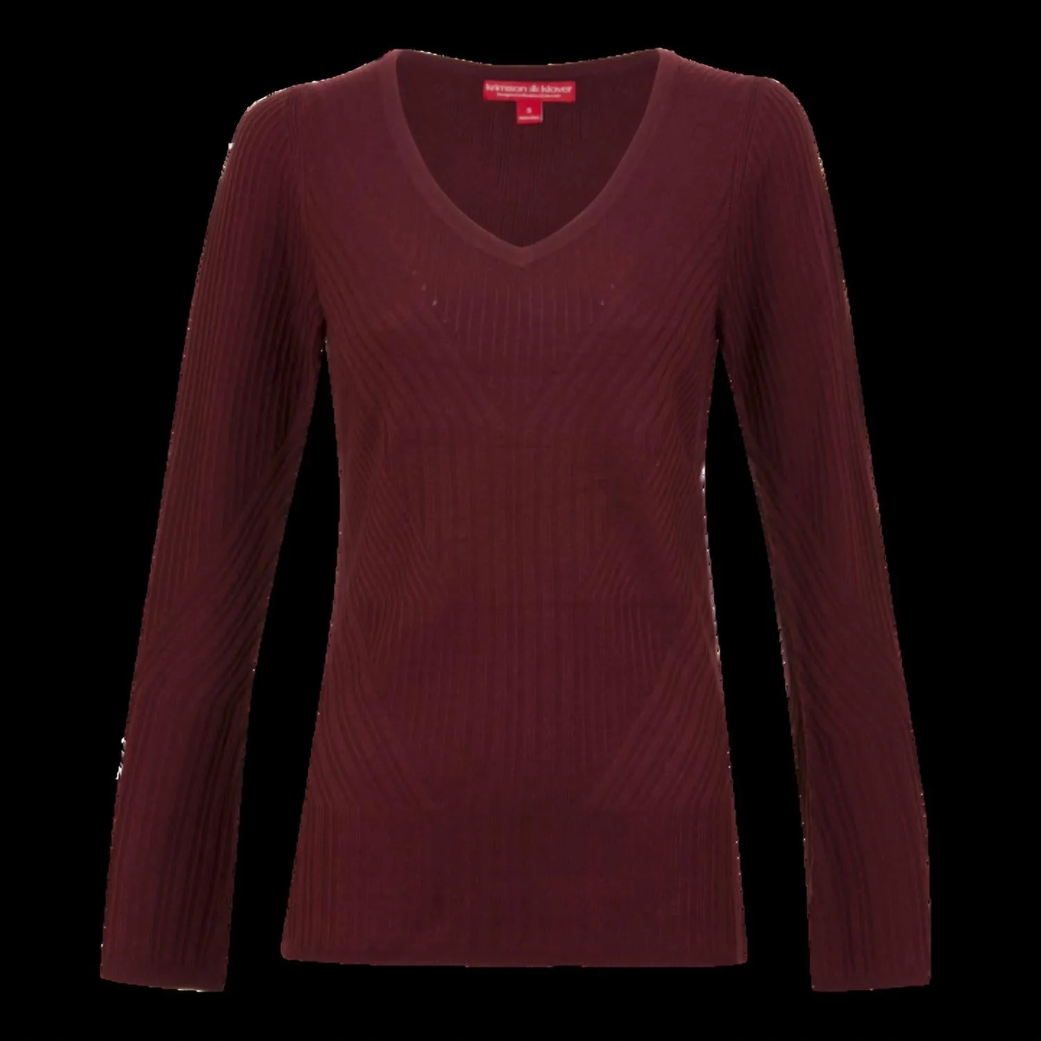 Coco V-Neck Sweater In Damson