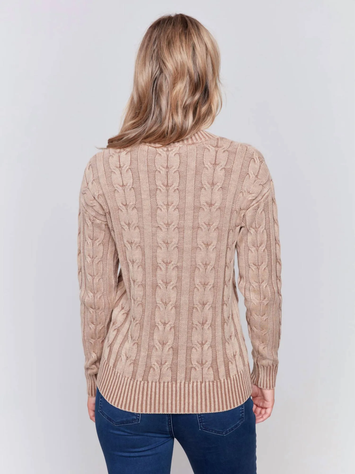 Cold Dye Sweater In Truffle-Cold-Dye Truffle-Cold-Dye
