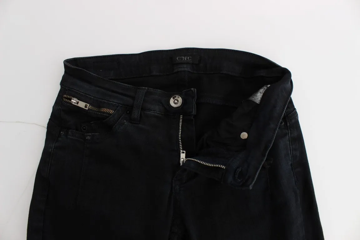 Costume National  Cotton Slim Fit blue Women's Jeans