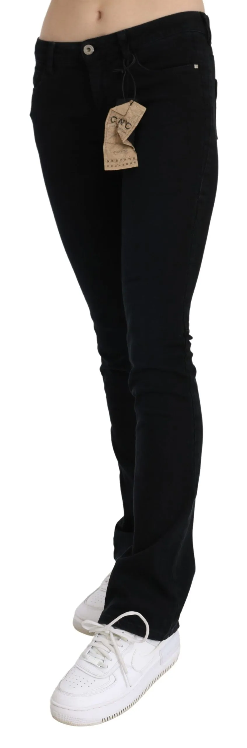 Costume National  Low Waist Skinny blue Cotton Women's Jeans