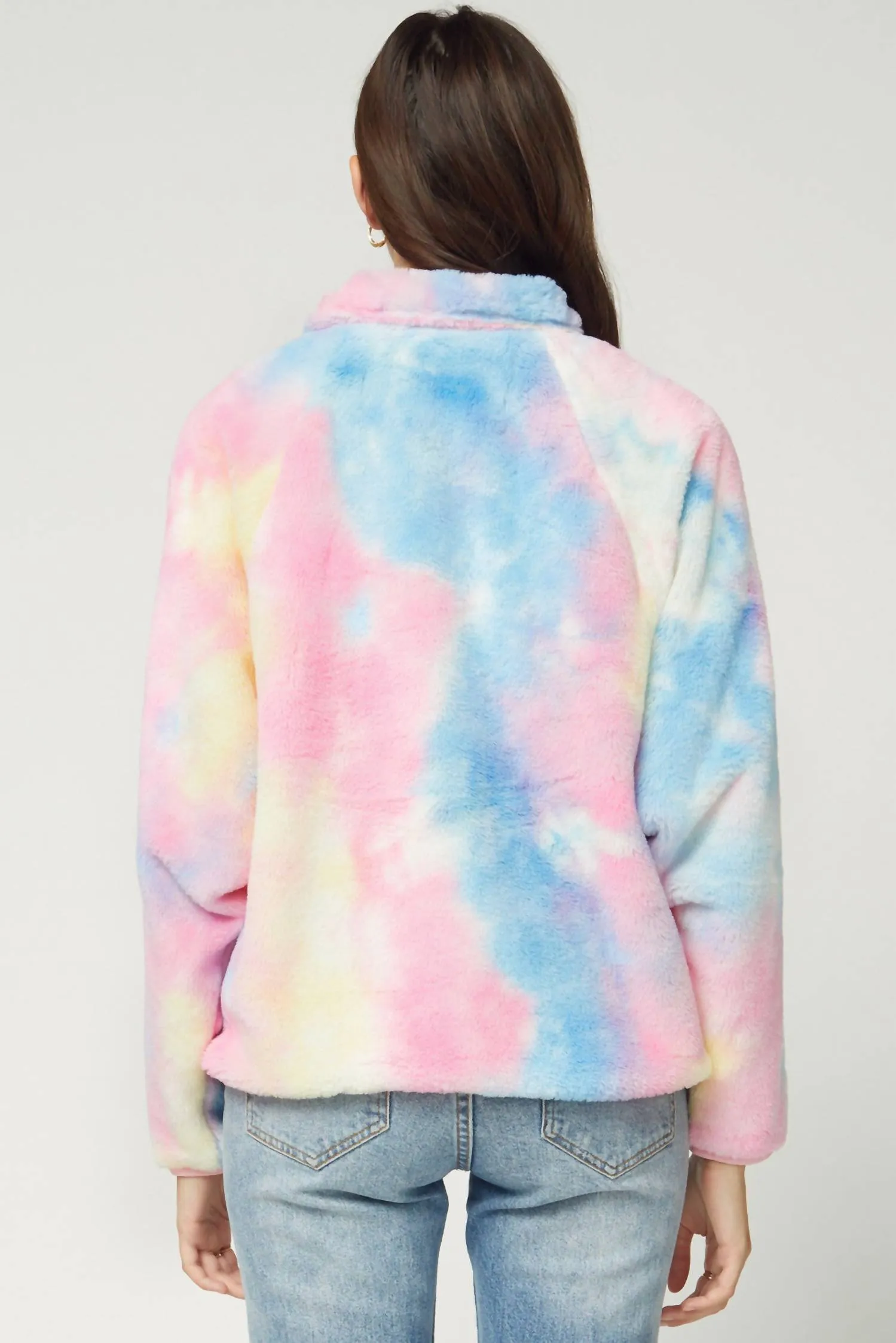 Cotton Candy Pullover In Tie-Dye Print
