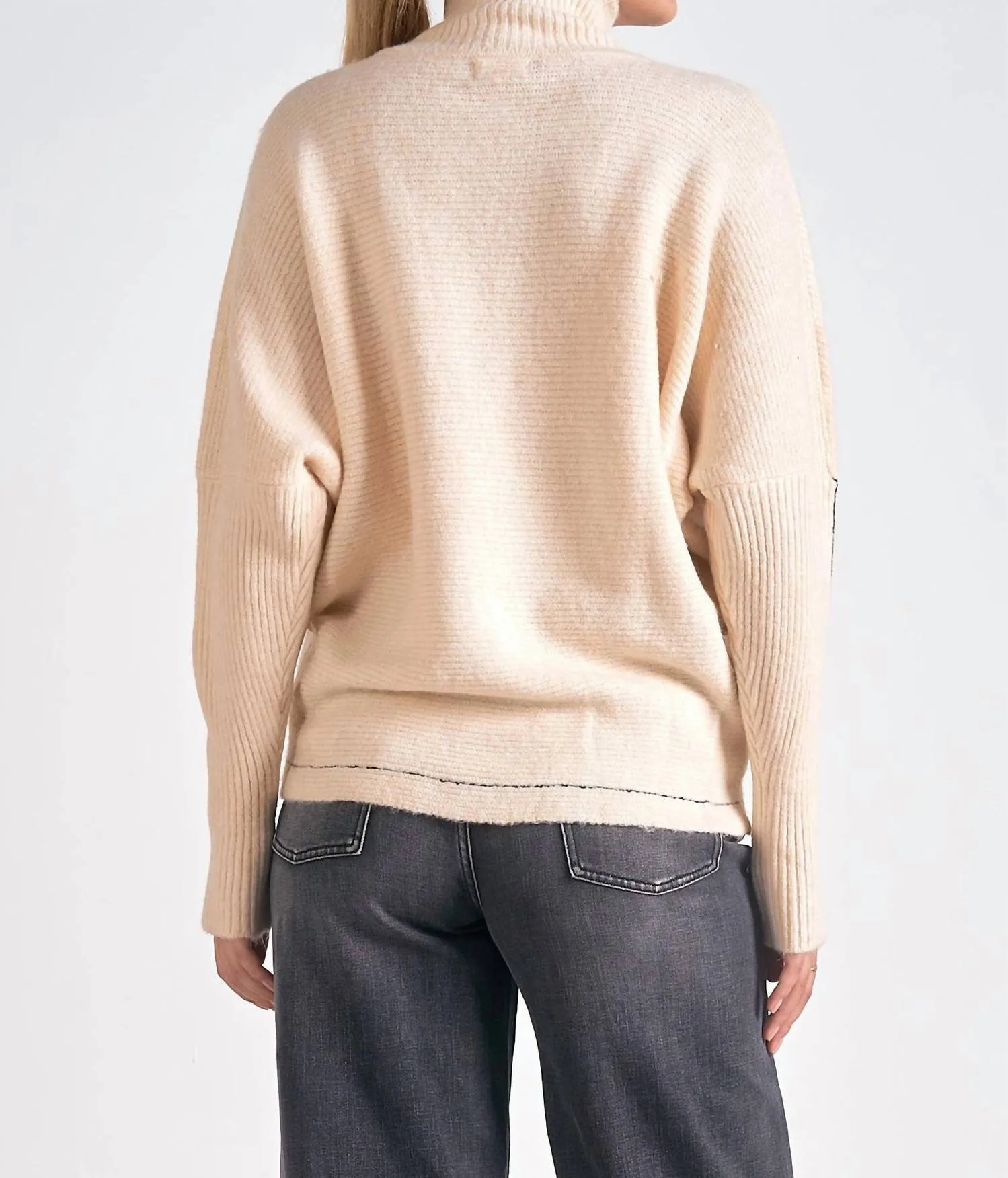 Criss Cross Sweater In Off White