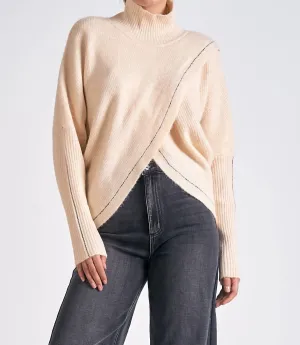 Criss Cross Sweater In Off White