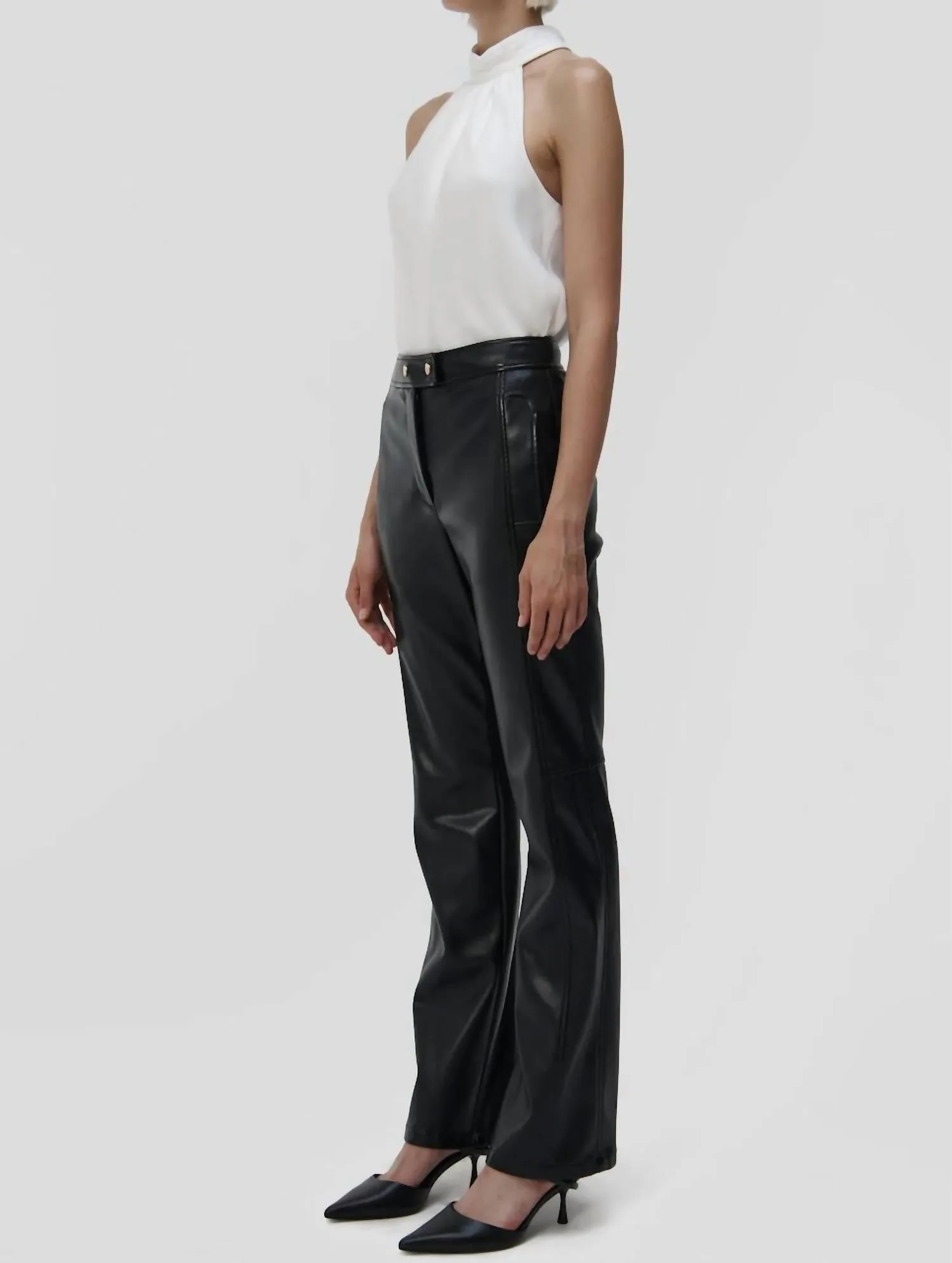 Dahlia Straight Leg Pant In Black