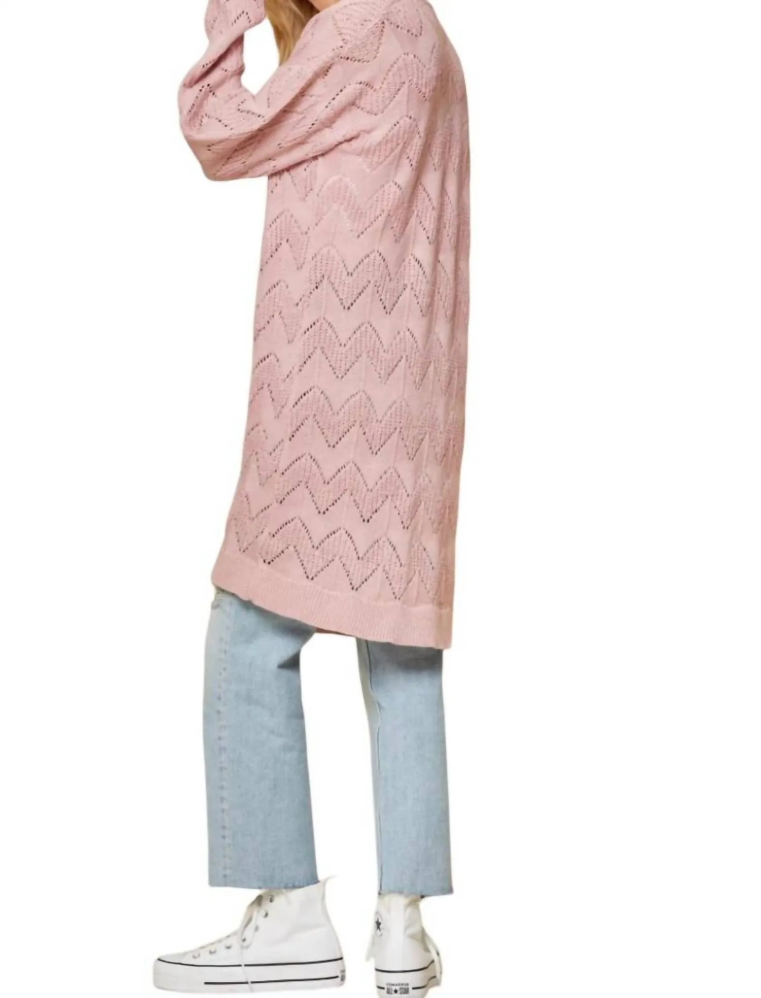 Days Go By Cardigan In Blush