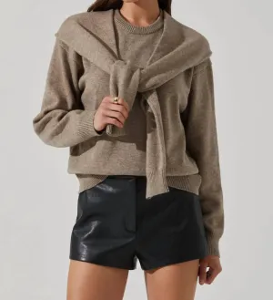 Delrin Sweater In Taupe