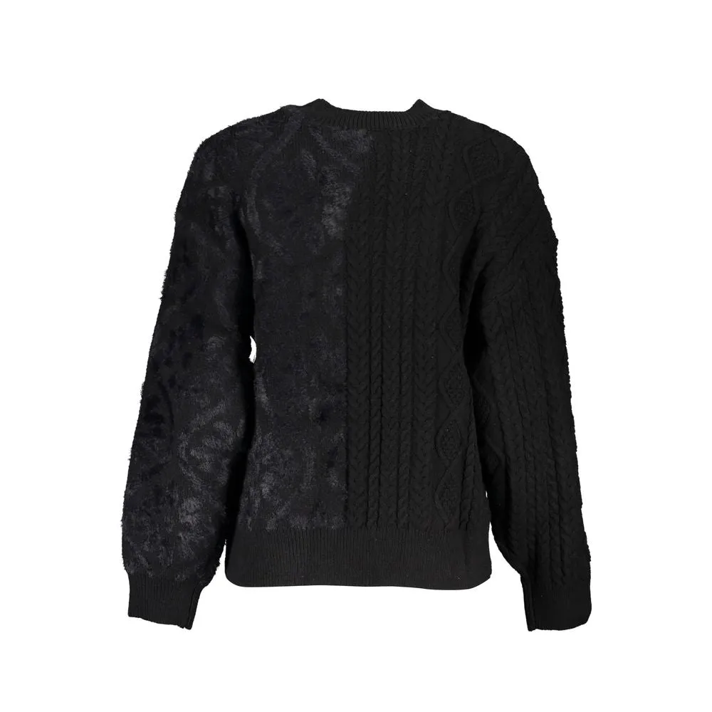 Desigual Elegant Turtleneck Sweater with Contrast Women's Details