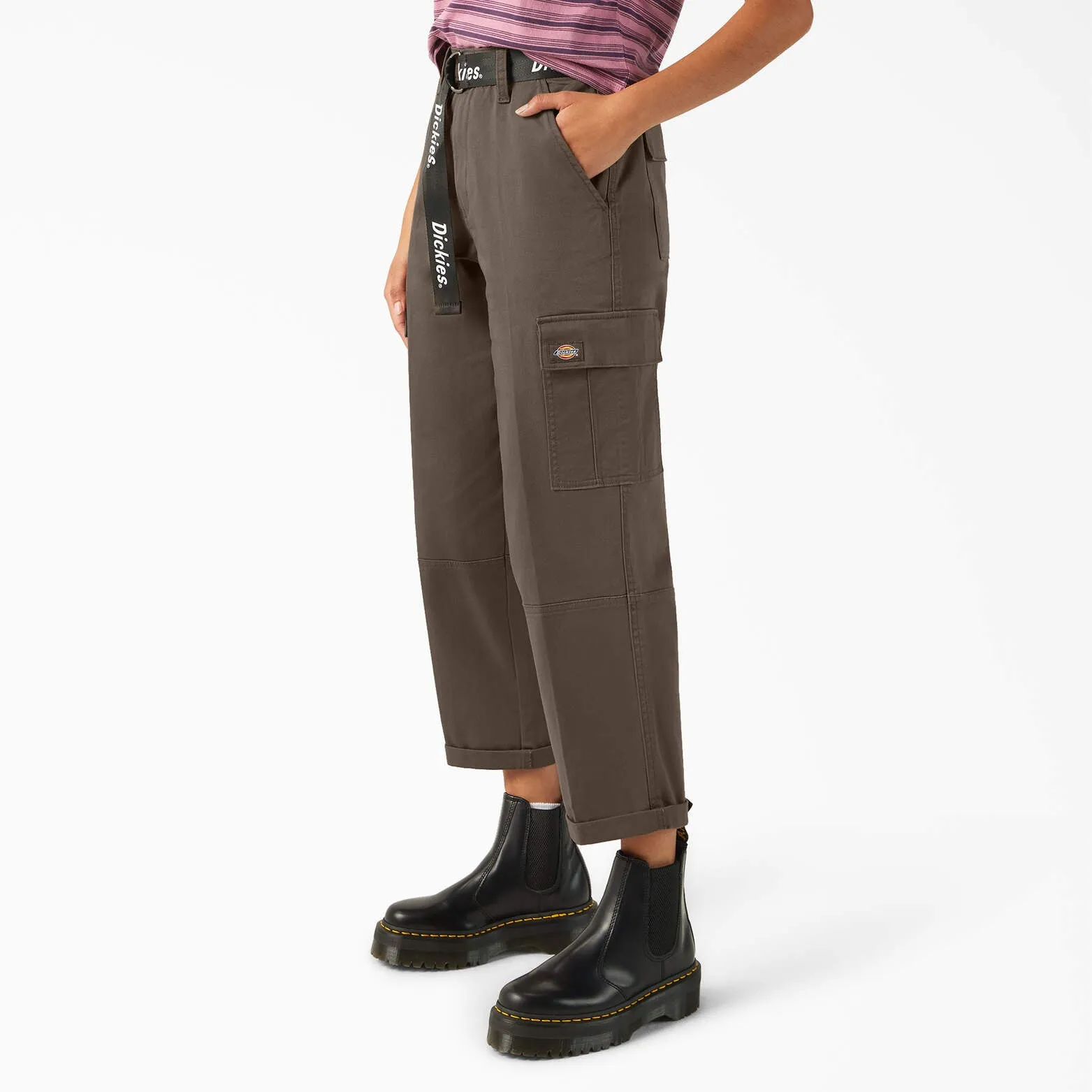 Dickies Women's Relaxed Fit Cropped Cargo Pants
