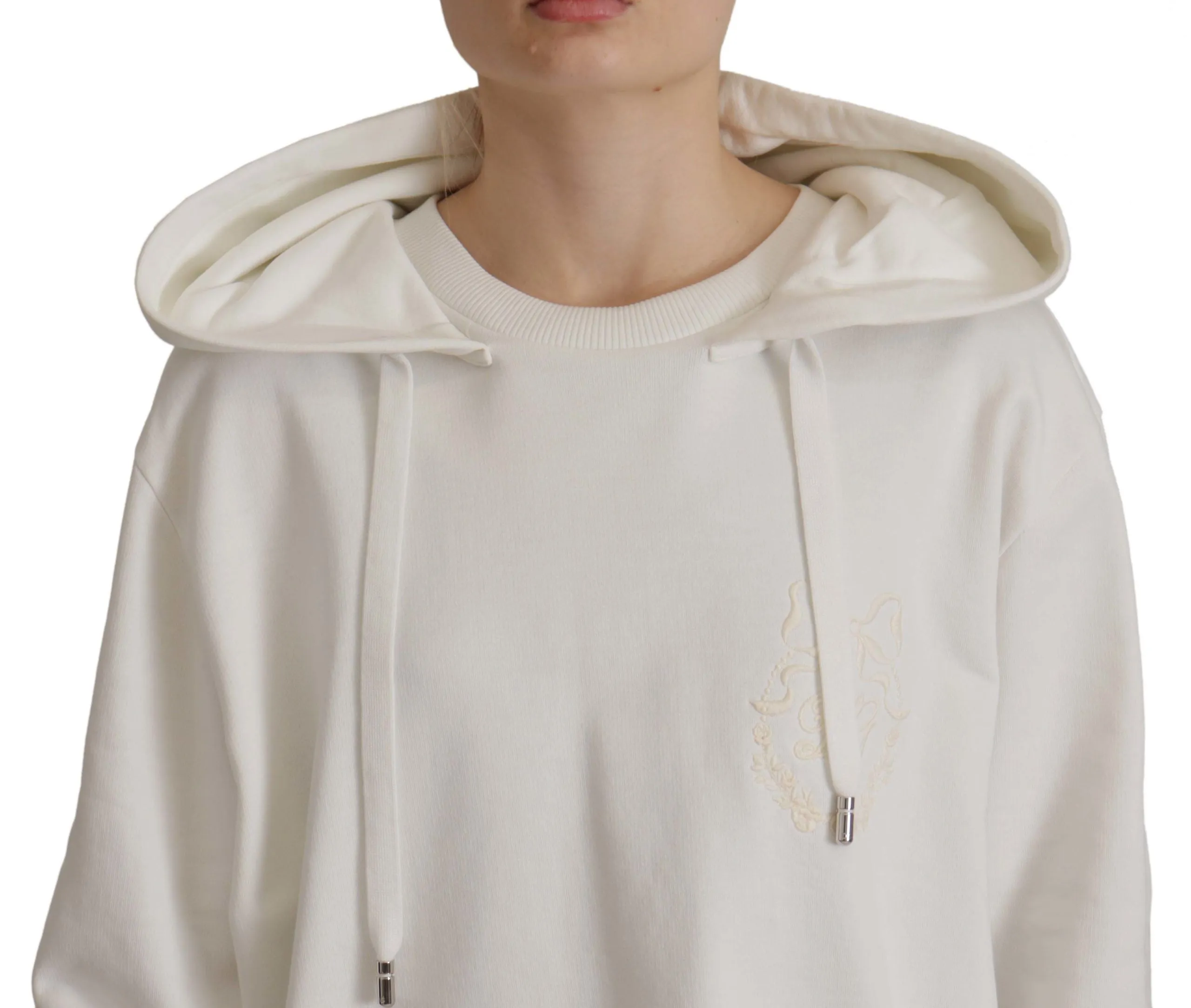 Dolce & Gabbana Chic Hooded Pullover Women's Sweater
