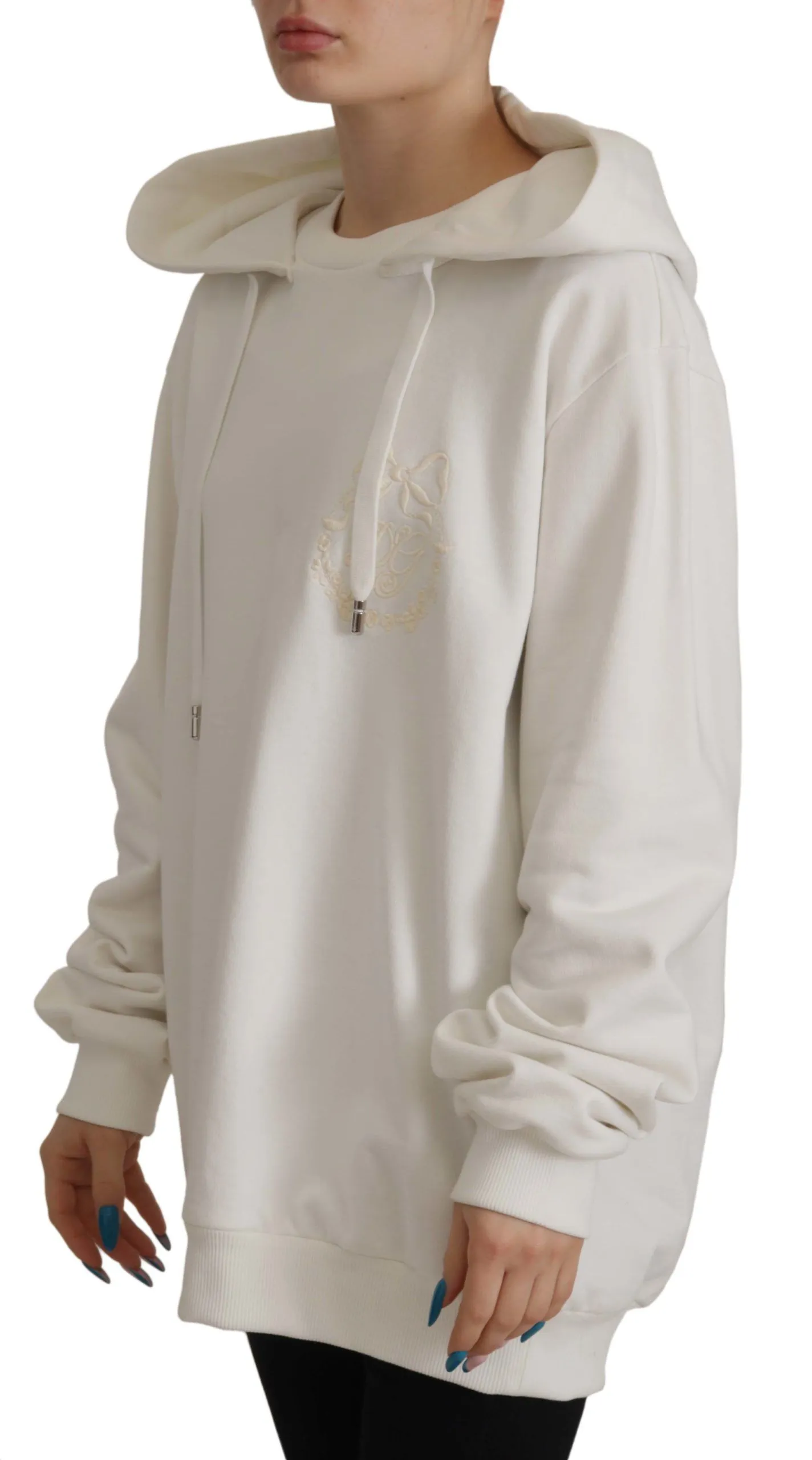 Dolce & Gabbana Chic Hooded Pullover Women's Sweater