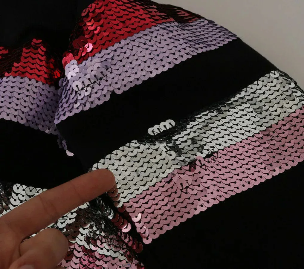 Dolce & Gabbana DG Sequined Hooded Pullover Women's Sweater (Pre-Owned)