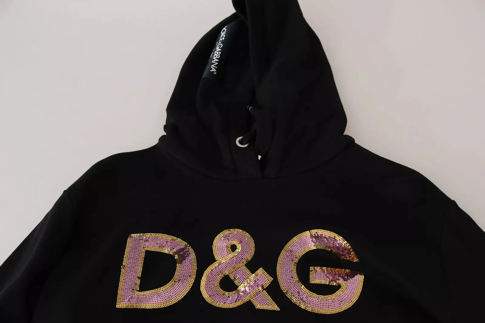 Dolce & Gabbana DG Sequined Hooded Pullover Women's Sweater (Pre-Owned)