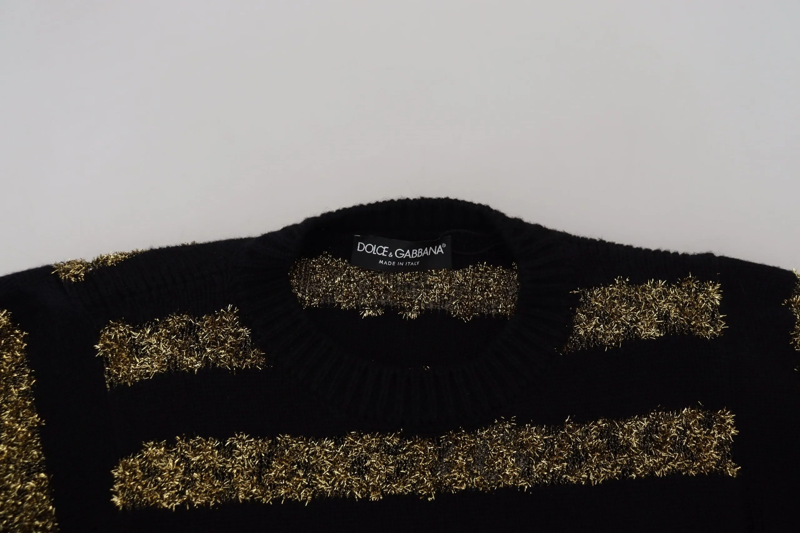 Dolce & Gabbana Elegant and gold Crystal Women's Sweater