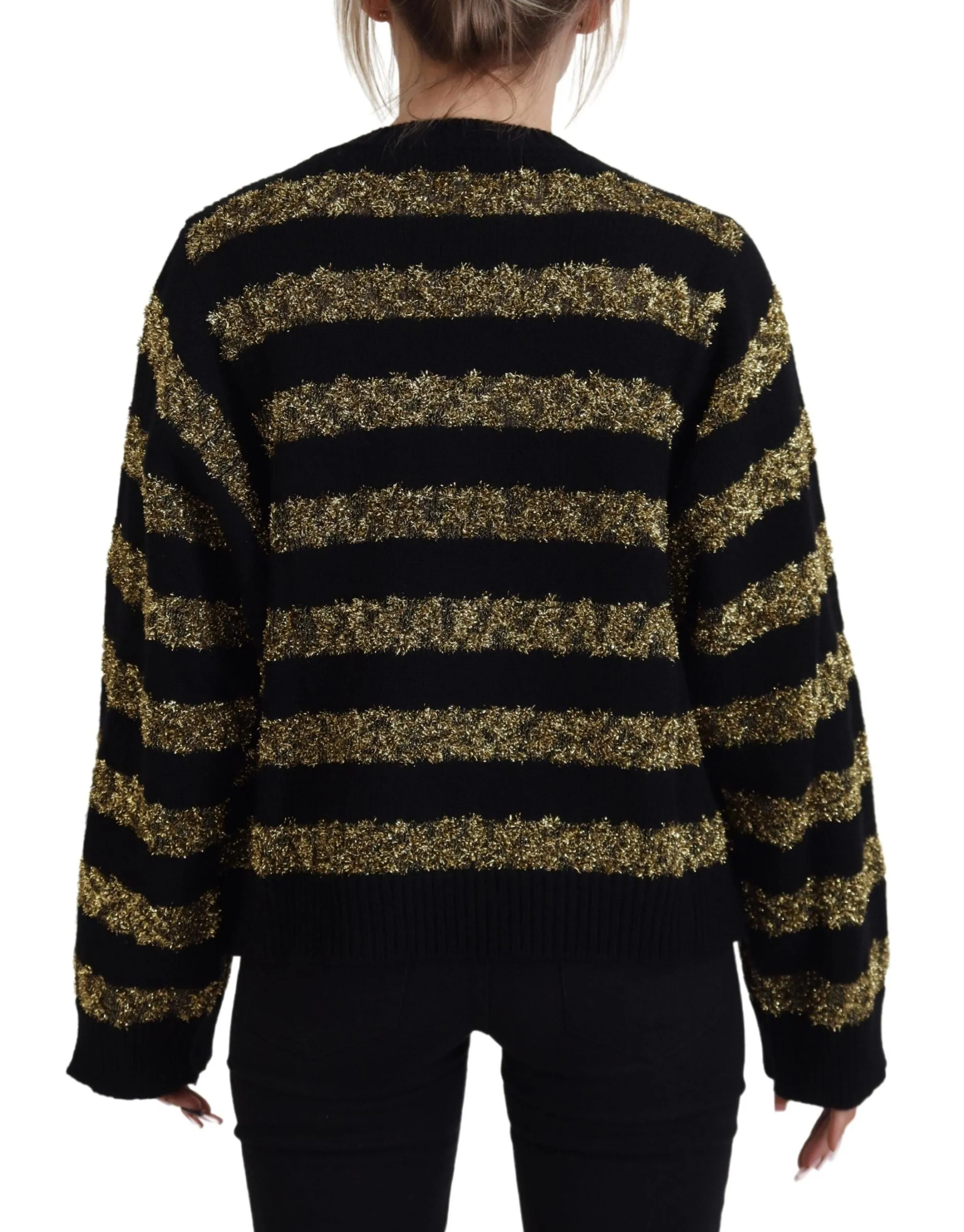 Dolce & Gabbana Elegant and gold Crystal Women's Sweater